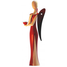 Sternkopf-Engel Sexy Lady, stehend, mit Kerzenhalter (50 cm)